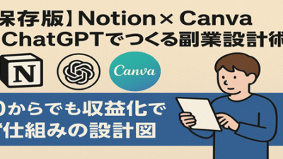 【保存版】Notion × Canva × ChatGPTでつくる副業設計術｜0からでも収益化できる“仕組みの設計図”